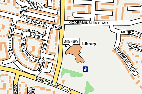SR5 4BW map - OS OpenMap – Local (Ordnance Survey) SR5 4BW map - OS OpenMap – Local (Ordnance Survey)