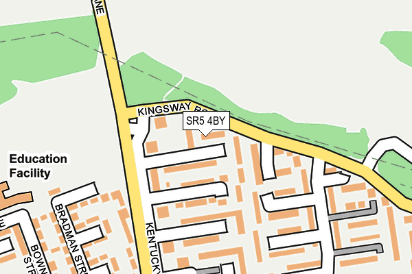 SR5 4BY map - OS OpenMap – Local (Ordnance Survey) SR5 4BY map - OS OpenMap – Local (Ordnance Survey)
