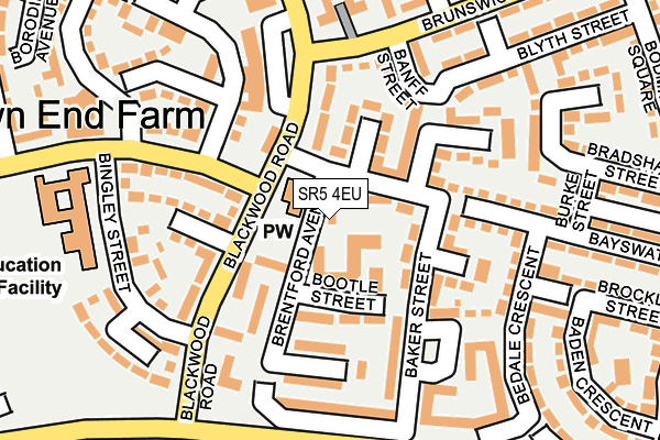 SR5 4EU map - OS OpenMap – Local (Ordnance Survey) SR5 4EU map - OS OpenMap – Local (Ordnance Survey)