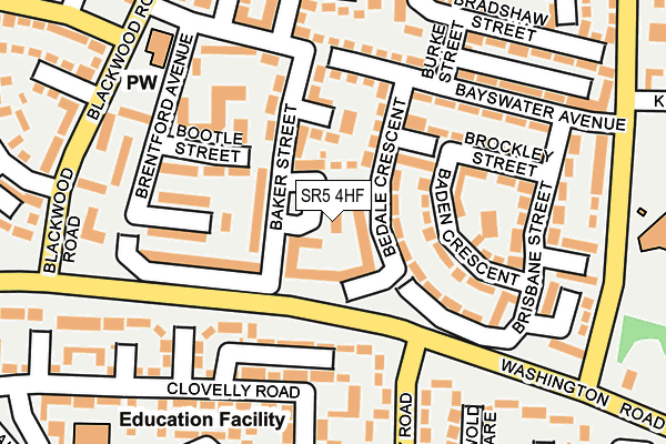 SR5 4HF map - OS OpenMap – Local (Ordnance Survey) SR5 4HF map - OS OpenMap – Local (Ordnance Survey)