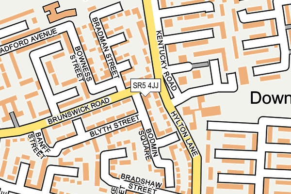 SR5 4JJ map - OS OpenMap – Local (Ordnance Survey) SR5 4JJ map - OS OpenMap – Local (Ordnance Survey)