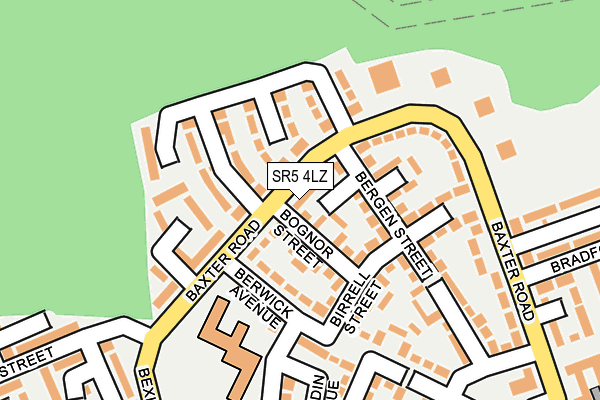SR5 4LZ map - OS OpenMap – Local (Ordnance Survey) SR5 4LZ map - OS OpenMap – Local (Ordnance Survey)