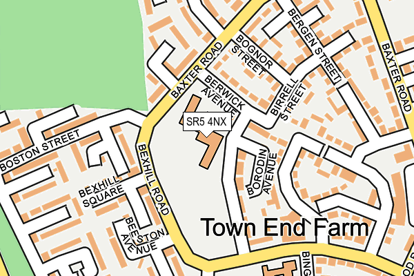 SR5 4NX map - OS OpenMap – Local (Ordnance Survey) SR5 4NX map - OS OpenMap – Local (Ordnance Survey)