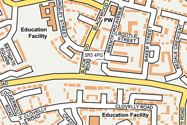 SR5 4PG map - OS OpenMap – Local (Ordnance Survey) SR5 4PG map - OS OpenMap – Local (Ordnance Survey)