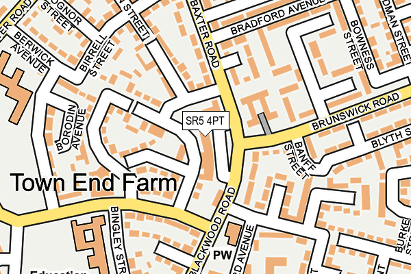 SR5 4PT map - OS OpenMap – Local (Ordnance Survey) SR5 4PT map - OS OpenMap – Local (Ordnance Survey)