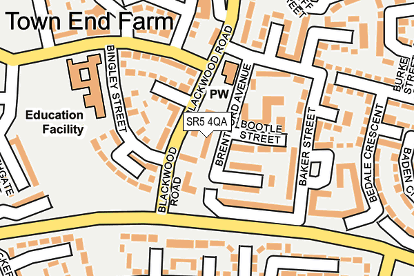 SR5 4QA map - OS OpenMap – Local (Ordnance Survey) SR5 4QA map - OS OpenMap – Local (Ordnance Survey)