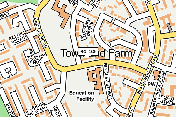 SR5 4QF map - OS OpenMap – Local (Ordnance Survey) SR5 4QF map - OS OpenMap – Local (Ordnance Survey)