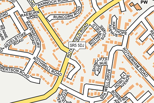 SR5 5DJ map - OS OpenMap – Local (Ordnance Survey) SR5 5DJ map - OS OpenMap – Local (Ordnance Survey)