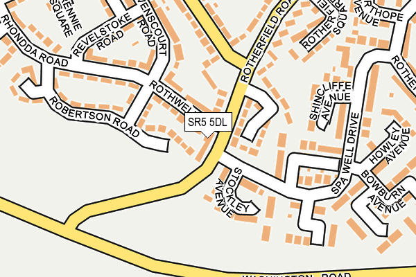 SR5 5DL map - OS OpenMap – Local (Ordnance Survey) SR5 5DL map - OS OpenMap – Local (Ordnance Survey)