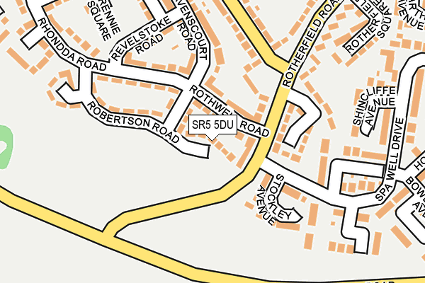 SR5 5DU map - OS OpenMap – Local (Ordnance Survey) SR5 5DU map - OS OpenMap – Local (Ordnance Survey)