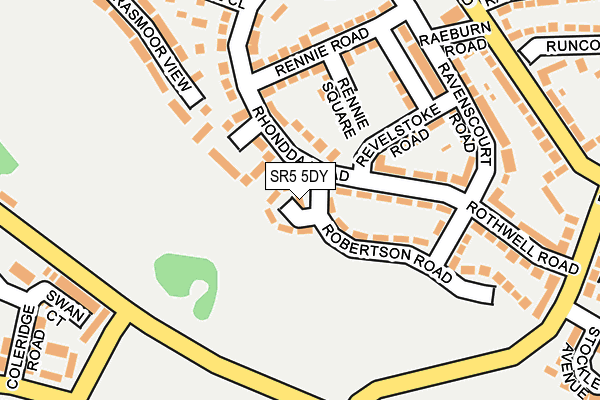 SR5 5DY map - OS OpenMap – Local (Ordnance Survey) SR5 5DY map - OS OpenMap – Local (Ordnance Survey)