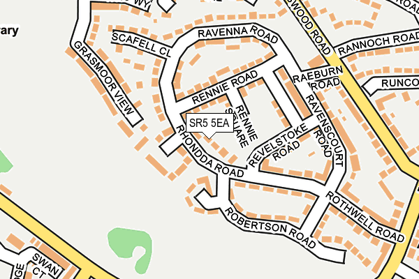 SR5 5EA map - OS OpenMap – Local (Ordnance Survey) SR5 5EA map - OS OpenMap – Local (Ordnance Survey)