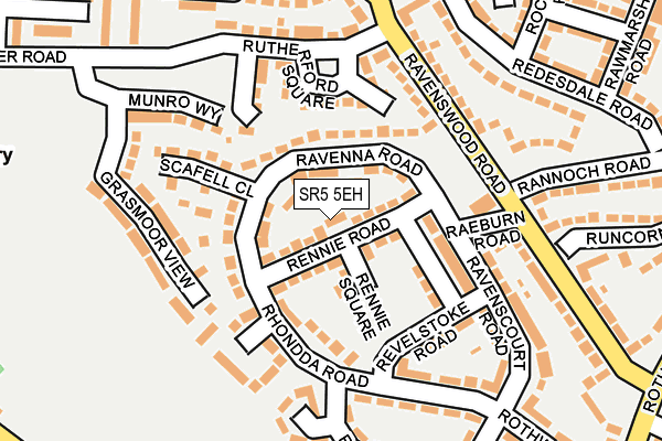 SR5 5EH map - OS OpenMap – Local (Ordnance Survey) SR5 5EH map - OS OpenMap – Local (Ordnance Survey)
