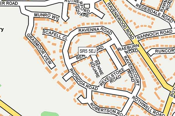 SR5 5EJ map - OS OpenMap – Local (Ordnance Survey) SR5 5EJ map - OS OpenMap – Local (Ordnance Survey)