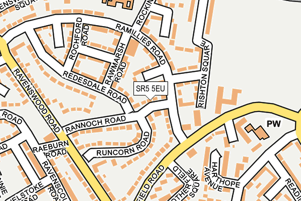SR5 5EU map - OS OpenMap – Local (Ordnance Survey) SR5 5EU map - OS OpenMap – Local (Ordnance Survey)