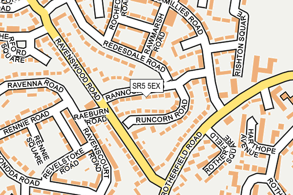 SR5 5EX map - OS OpenMap – Local (Ordnance Survey) SR5 5EX map - OS OpenMap – Local (Ordnance Survey)