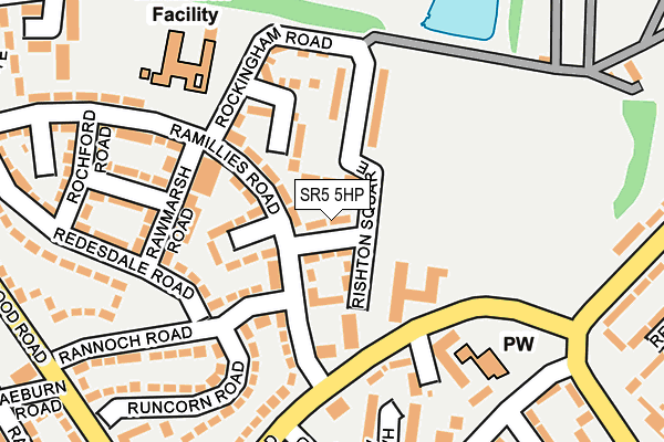 SR5 5HP map - OS OpenMap – Local (Ordnance Survey) SR5 5HP map - OS OpenMap – Local (Ordnance Survey)