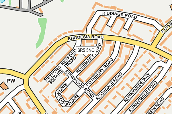 SR5 5NQ map - OS OpenMap – Local (Ordnance Survey) SR5 5NQ map - OS OpenMap – Local (Ordnance Survey)