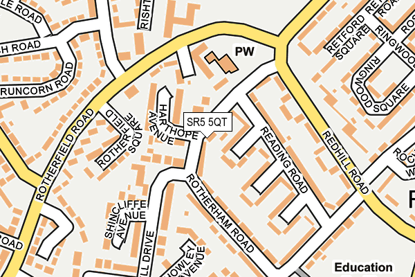 SR5 5QT map - OS OpenMap – Local (Ordnance Survey) SR5 5QT map - OS OpenMap – Local (Ordnance Survey)