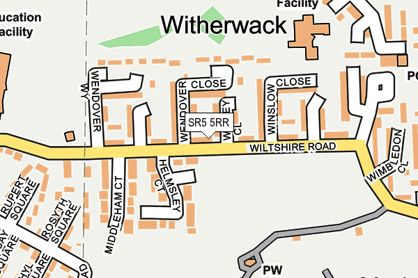 SR5 5RR map - OS OpenMap – Local (Ordnance Survey)