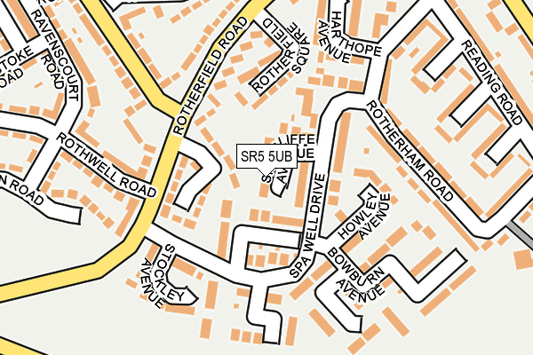 SR5 5UB map - OS OpenMap – Local (Ordnance Survey) SR5 5UB map - OS OpenMap – Local (Ordnance Survey)