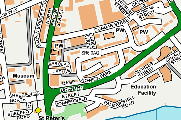 SR6 0AQ map - OS OpenMap – Local (Ordnance Survey) SR6 0AQ map - OS OpenMap – Local (Ordnance Survey)