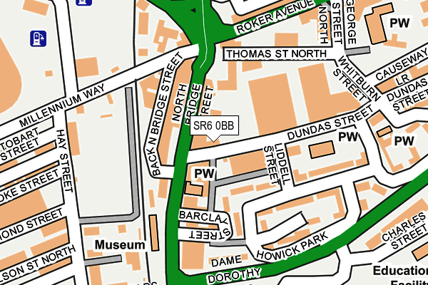SR6 0BB map - OS OpenMap – Local (Ordnance Survey) SR6 0BB map - OS OpenMap – Local (Ordnance Survey)