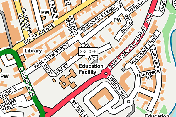 SR6 0EF map - OS OpenMap – Local (Ordnance Survey) SR6 0EF map - OS OpenMap – Local (Ordnance Survey)