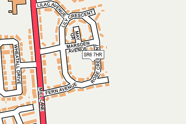 SR6 7HR map - OS OpenMap – Local (Ordnance Survey) SR6 7HR map - OS OpenMap – Local (Ordnance Survey)