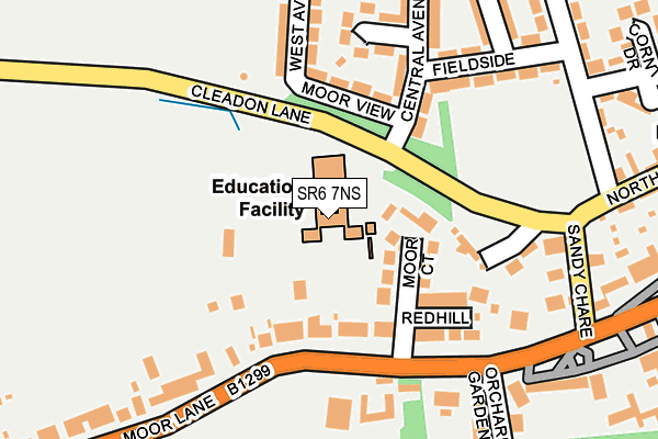 SR6 7NS map - OS OpenMap – Local (Ordnance Survey)