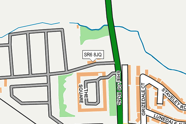 SR6 8JQ map - OS OpenMap – Local (Ordnance Survey) SR6 8JQ map - OS OpenMap – Local (Ordnance Survey)