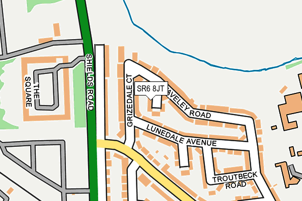 SR6 8JT map - OS OpenMap – Local (Ordnance Survey) SR6 8JT map - OS OpenMap – Local (Ordnance Survey)