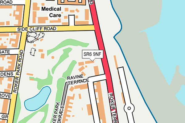 SR6 9NF map - OS OpenMap – Local (Ordnance Survey) SR6 9NF map - OS OpenMap – Local (Ordnance Survey)