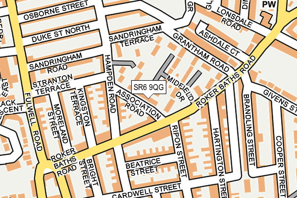 SR6 9QG map - OS OpenMap – Local (Ordnance Survey) SR6 9QG map - OS OpenMap – Local (Ordnance Survey)