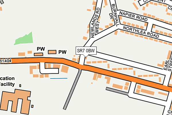 SR7 0BW map - OS OpenMap – Local (Ordnance Survey) SR7 0BW map - OS OpenMap – Local (Ordnance Survey)