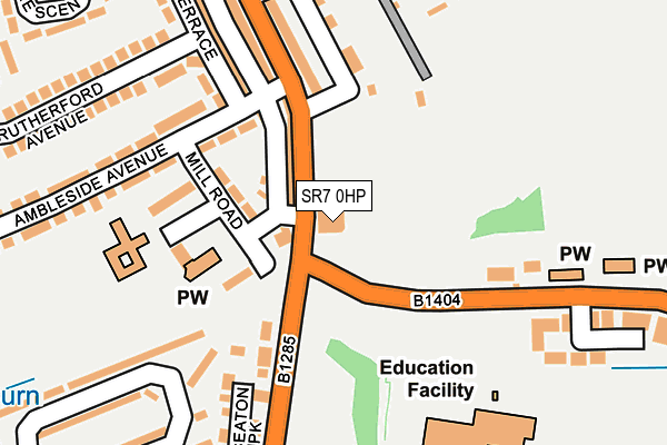 SR7 0HP map - OS OpenMap – Local (Ordnance Survey) SR7 0HP map - OS OpenMap – Local (Ordnance Survey)