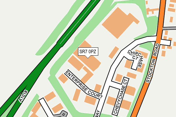 SR7 0PZ map - OS OpenMap – Local (Ordnance Survey) SR7 0PZ map - OS OpenMap – Local (Ordnance Survey)