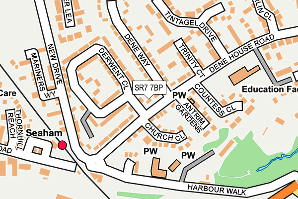 SR7 7BP map - OS OpenMap – Local (Ordnance Survey) SR7 7BP map - OS OpenMap – Local (Ordnance Survey)