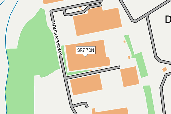 SR7 7DN map - OS OpenMap – Local (Ordnance Survey) SR7 7DN map - OS OpenMap – Local (Ordnance Survey)