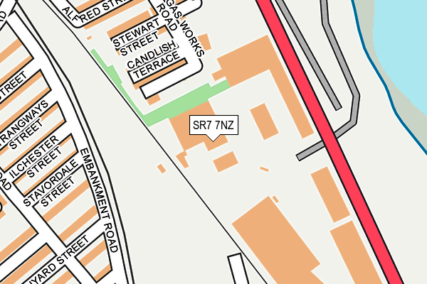SR7 7NZ map - OS OpenMap – Local (Ordnance Survey) SR7 7NZ map - OS OpenMap – Local (Ordnance Survey)