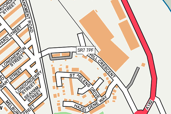 SR7 7PF map - OS OpenMap – Local (Ordnance Survey) SR7 7PF map - OS OpenMap – Local (Ordnance Survey)