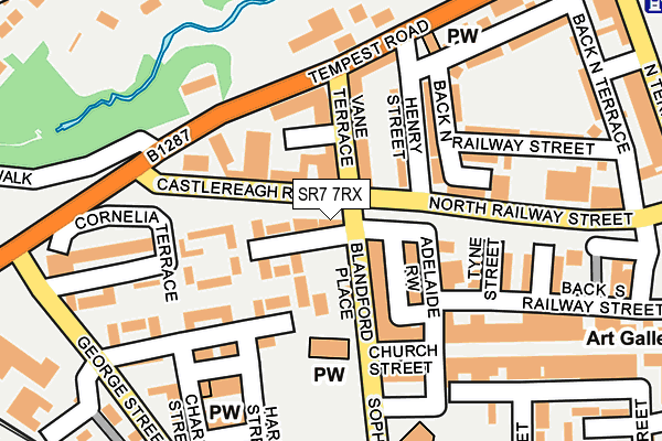 SR7 7RX map - OS OpenMap – Local (Ordnance Survey) SR7 7RX map - OS OpenMap – Local (Ordnance Survey)