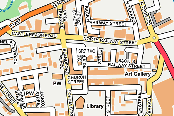 SR7 7XQ map - OS OpenMap – Local (Ordnance Survey) SR7 7XQ map - OS OpenMap – Local (Ordnance Survey)