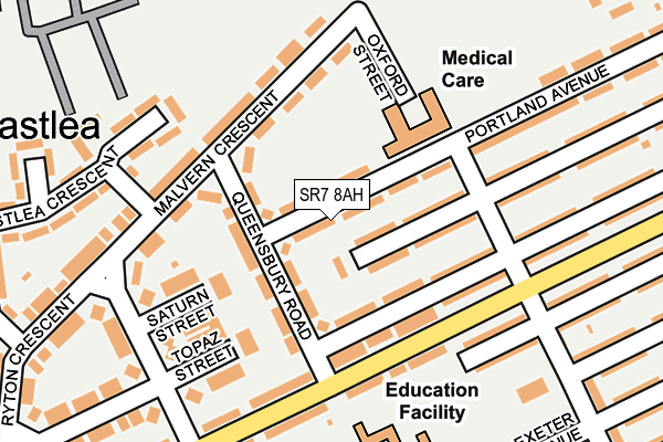 SR7 8AH map - OS OpenMap – Local (Ordnance Survey) SR7 8AH map - OS OpenMap – Local (Ordnance Survey)