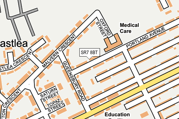 SR7 8BT map - OS OpenMap – Local (Ordnance Survey) SR7 8BT map - OS OpenMap – Local (Ordnance Survey)