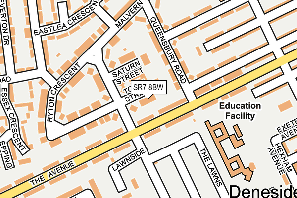 SR7 8BW map - OS OpenMap – Local (Ordnance Survey) SR7 8BW map - OS OpenMap – Local (Ordnance Survey)