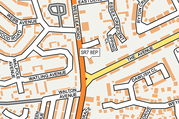 SR7 8EP map - OS OpenMap – Local (Ordnance Survey) SR7 8EP map - OS OpenMap – Local (Ordnance Survey)