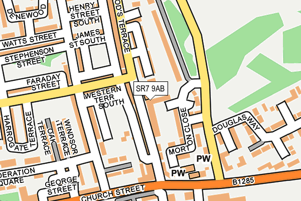 SR7 9AB map - OS OpenMap – Local (Ordnance Survey) SR7 9AB map - OS OpenMap – Local (Ordnance Survey)