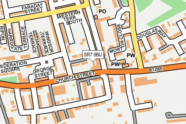 SR7 9BU map - OS OpenMap – Local (Ordnance Survey) SR7 9BU map - OS OpenMap – Local (Ordnance Survey)
