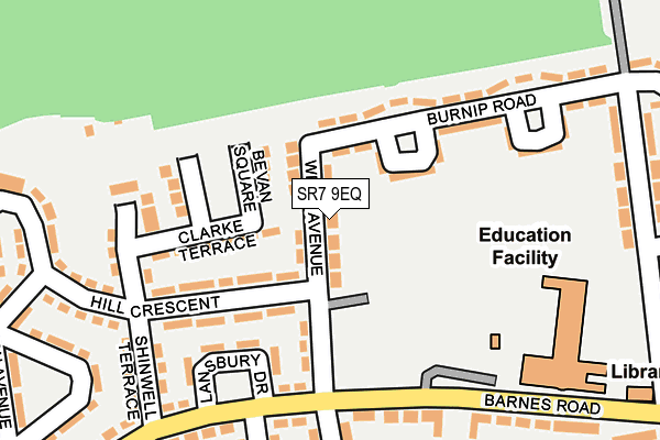 SR7 9EQ map - OS OpenMap – Local (Ordnance Survey) SR7 9EQ map - OS OpenMap – Local (Ordnance Survey)